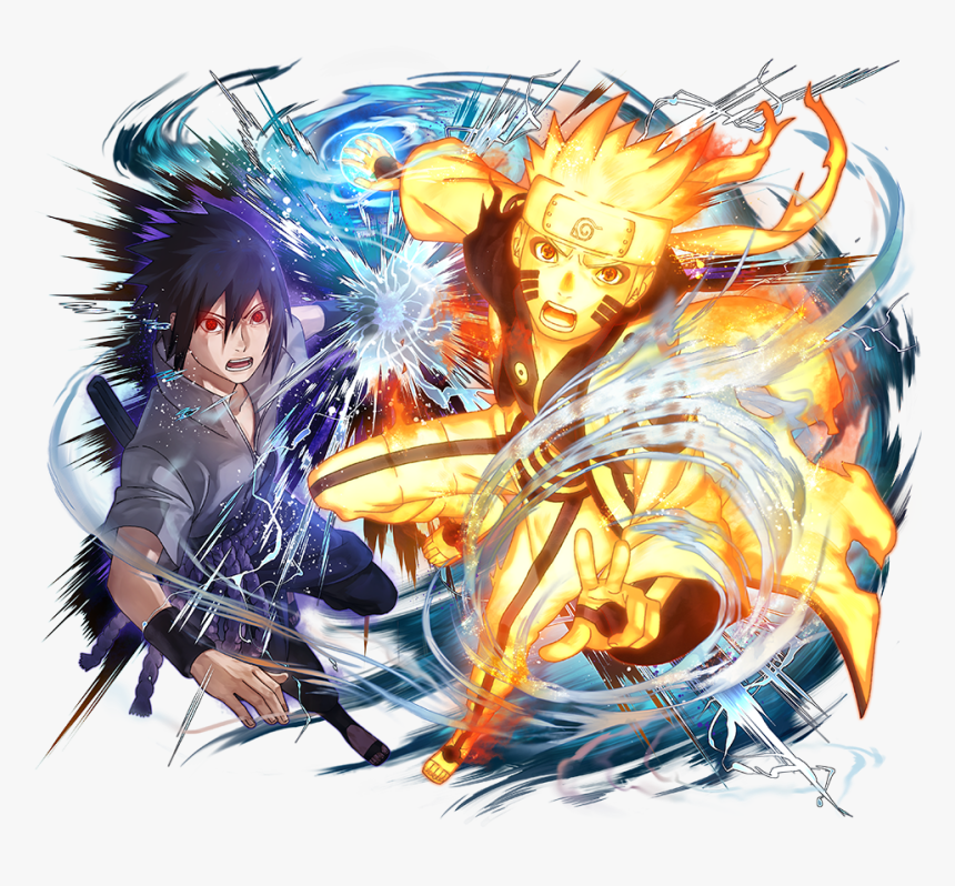 Naruto & Sasuke Team Attack - Naruto Blazing Naruto Sasuke, HD Png Download, Free Download