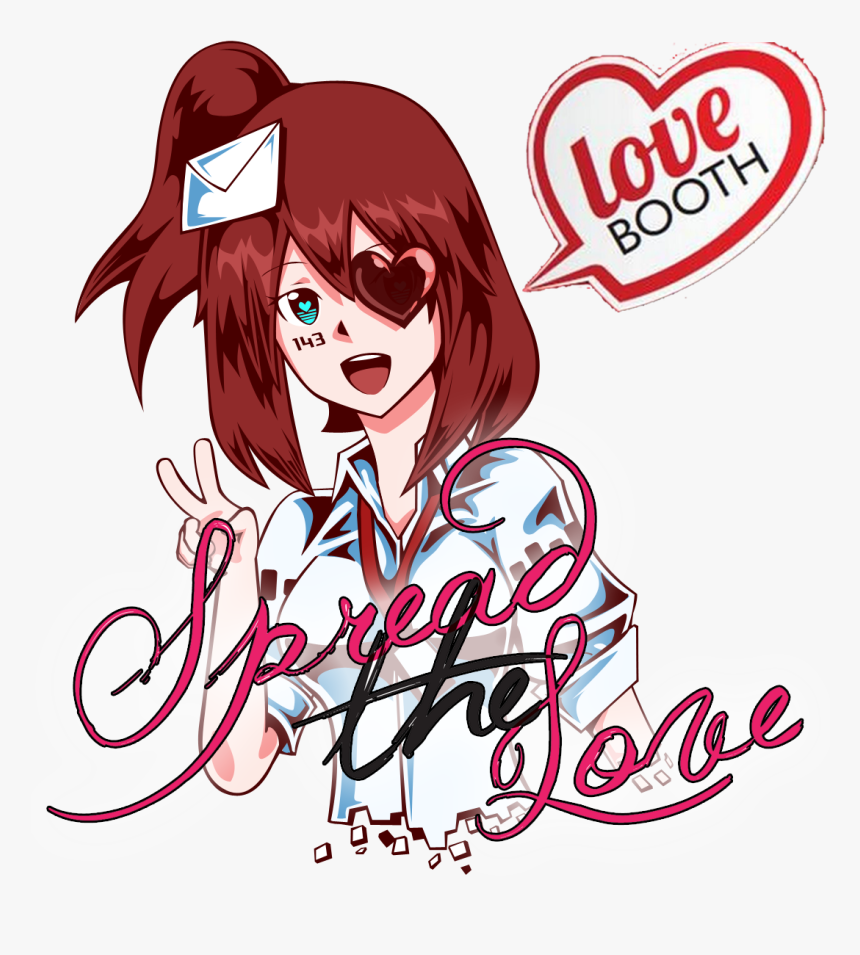Pof 2018 Love Booth - Love You Virus Chan, HD Png Download, Free Download