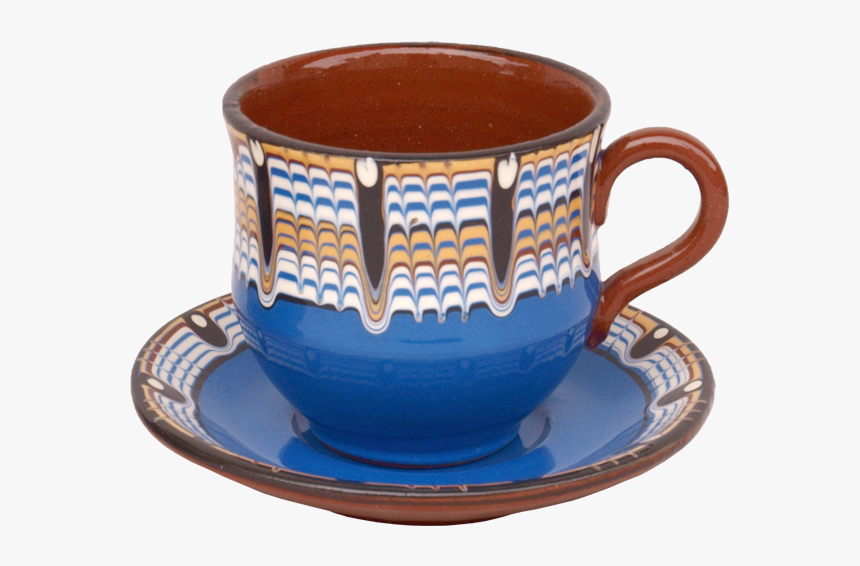Pottery Tea Cup With Saucer - Saucer, HD Png Download, Free Download