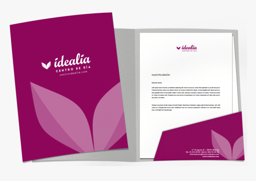 Carpeta Mockup Idealia Big - Carpetas Corporativas Png, Transparent Png, Free Download