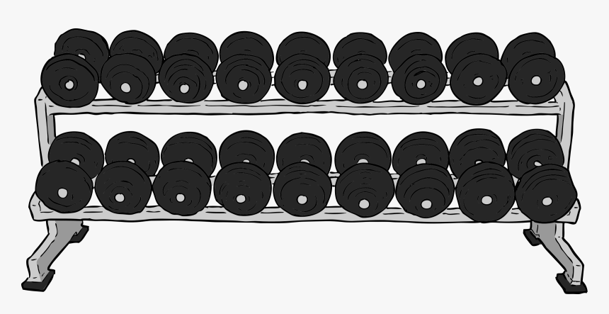 Dumbell Rack Clip Arts - Weight Rack Clip Art, HD Png Download, Free Download