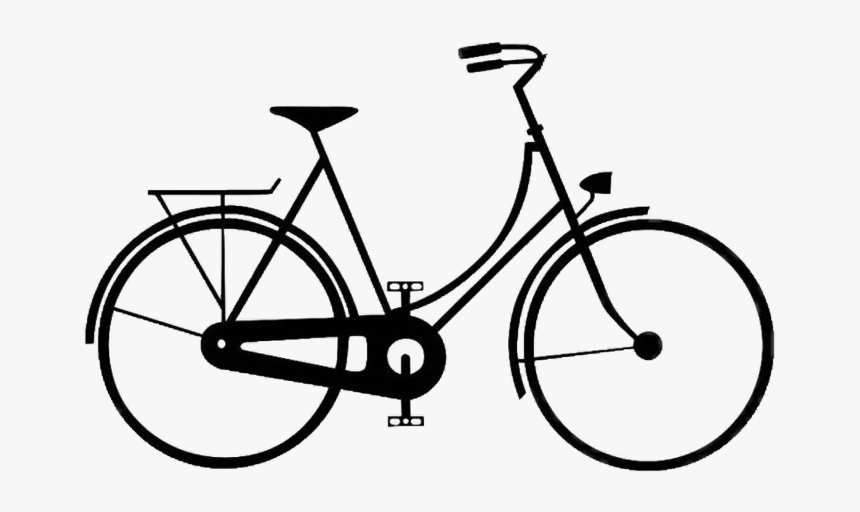 #bike #bicycle #silhouette #freetoedit - Vintage Bike Silhouette, HD Png Download, Free Download