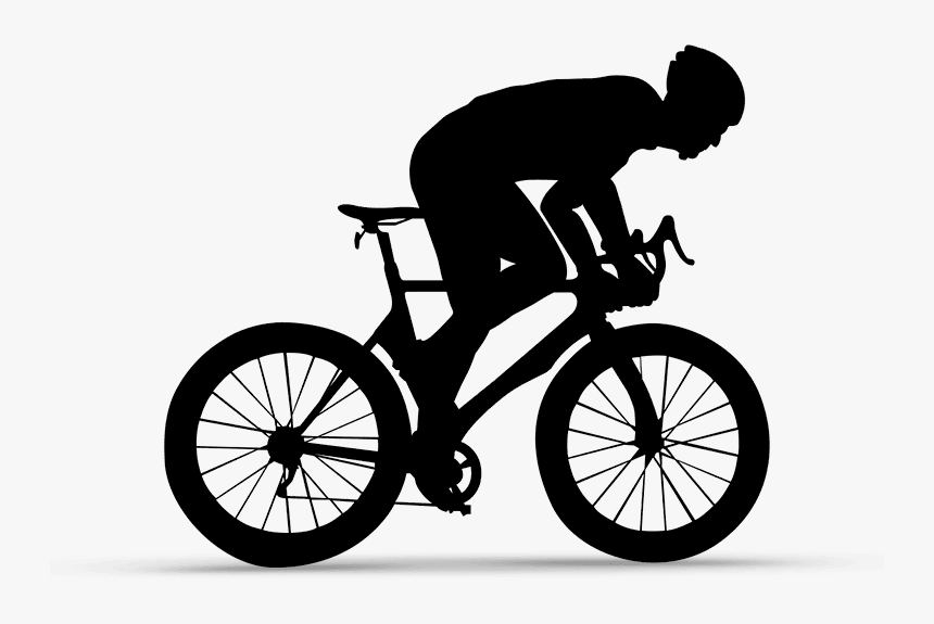 Bicycle Silhouette - Bicycle, HD Png Download, Free Download