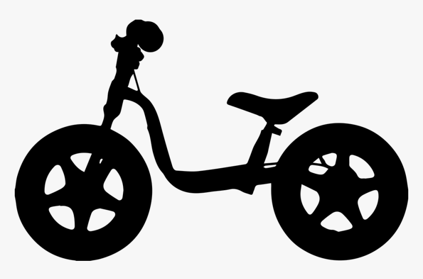 Bicycle, Balance Bike, Bike, Silhouette, Sport, Balance - Balance Bike Clip Art, HD Png Download, Free Download