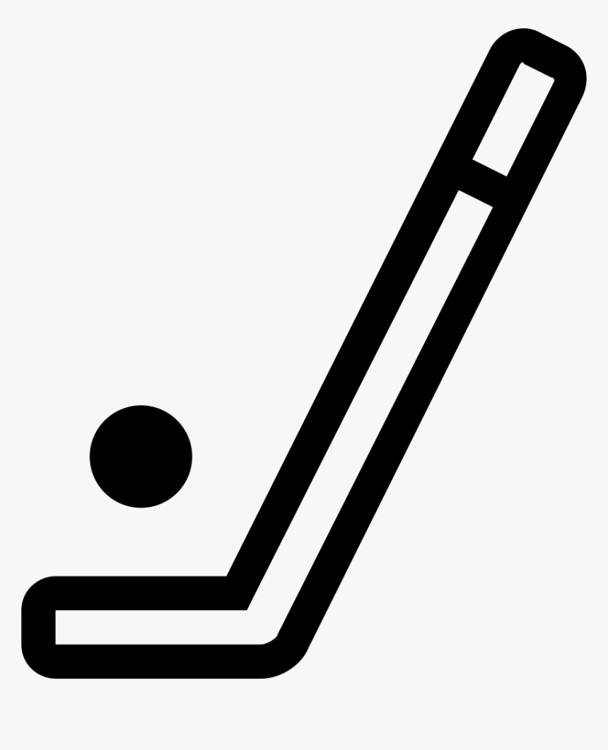 Hockey Stick Outline Png Clipart , Png Download - Hockey Symbol Png, Transparent Png, Free Download
