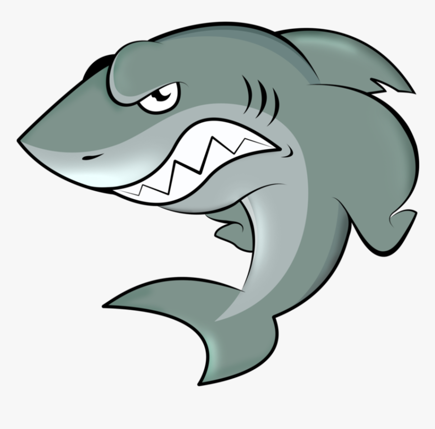 Transparent Smiling Shark Clipart - Shark Cartoon Png, Png Download, Free Download