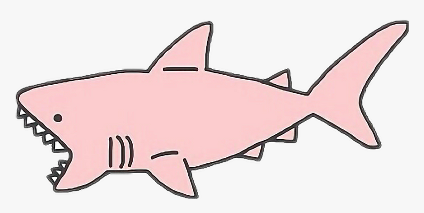 #shark #pink #aesthetic #tumblr - Pink Shark Transparent, HD Png Download, Free Download