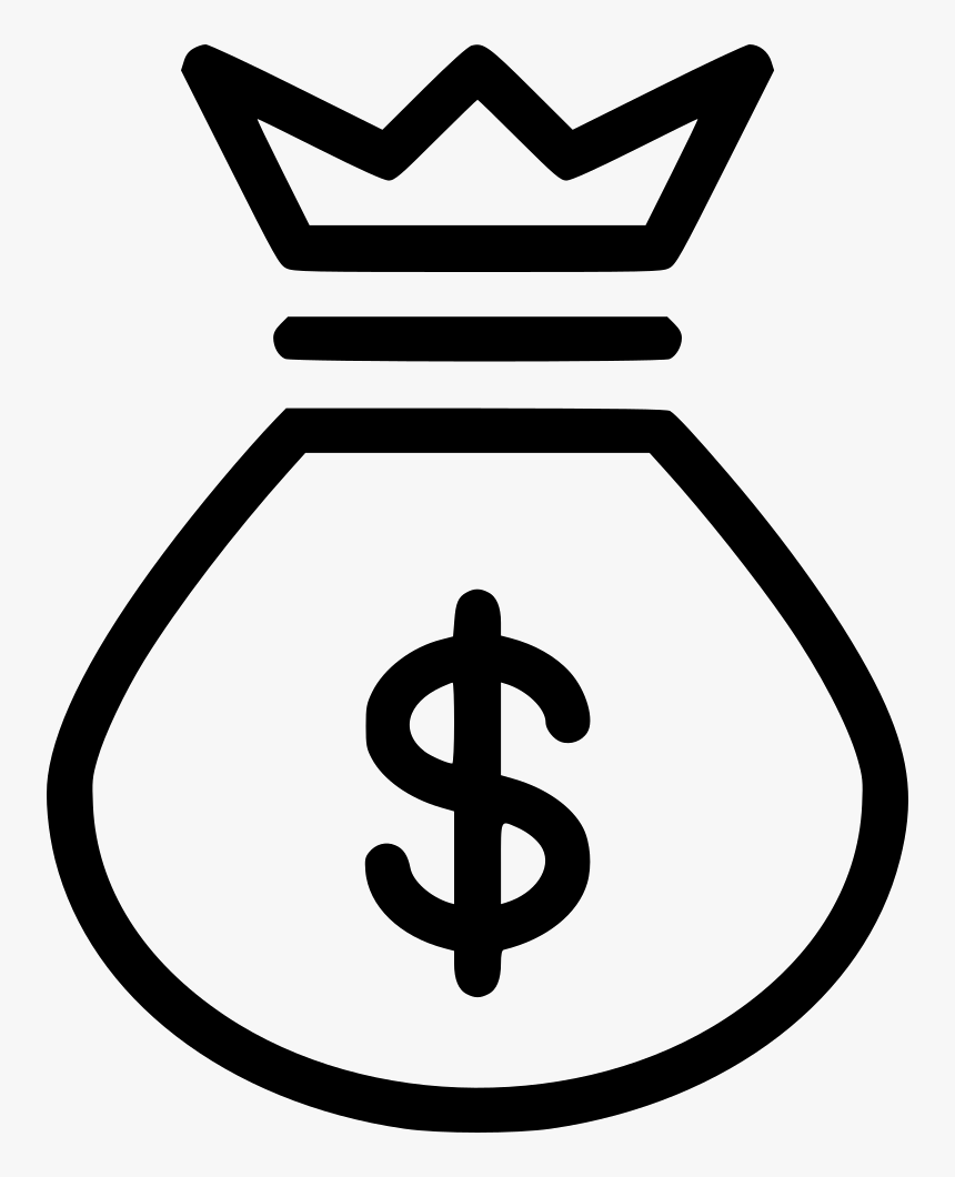 Png File Svg Money Bag Icon White Png- - Money Bag Icon Png, Transparent Png, Free Download