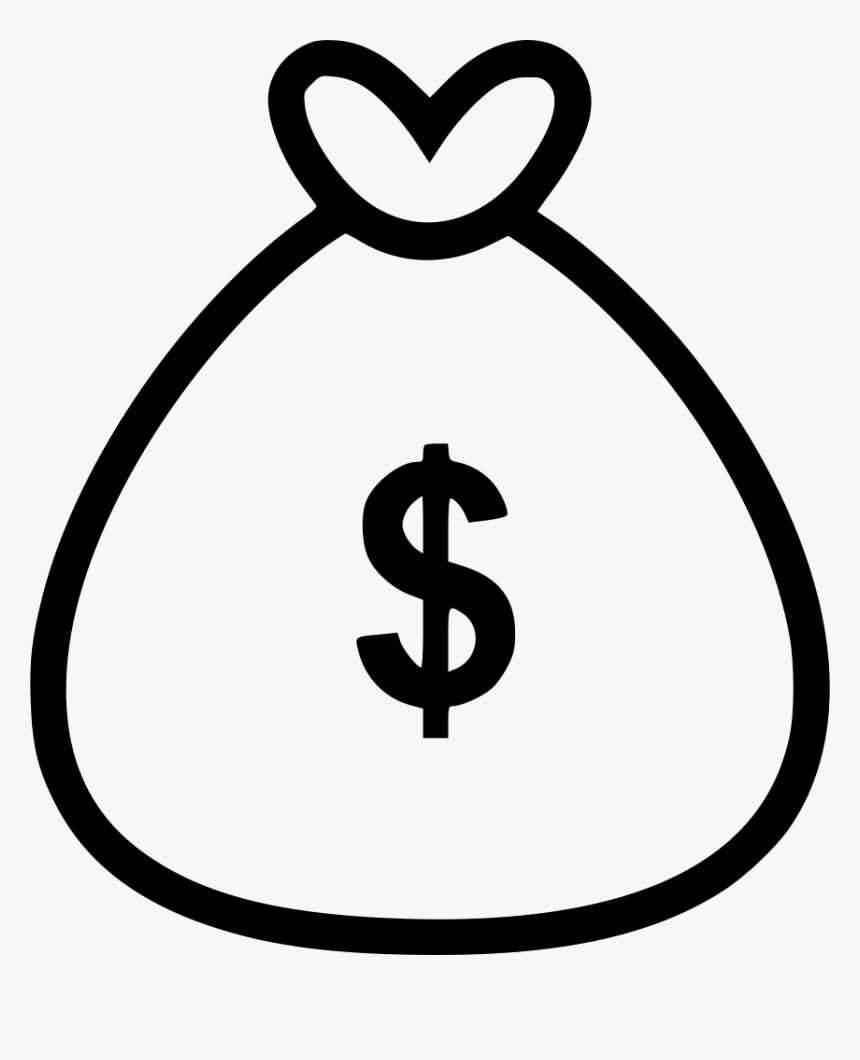 Money Bag - Wealth Black And White Icon, HD Png Download, Free Download
