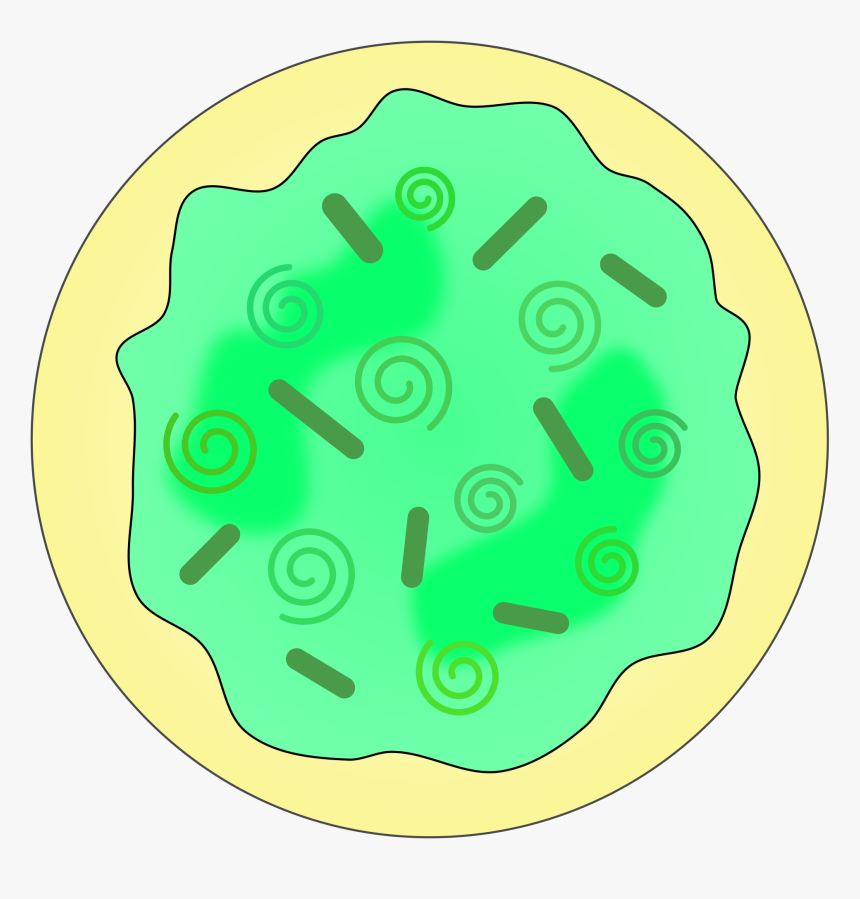 Green Swirl Sugar Cookie - Sugar Cookie Clipart, HD Png Download, Free Download