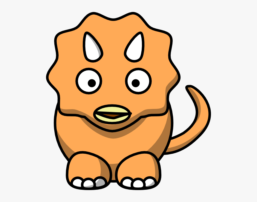 Orange Dinosaur Clipart, HD Png Download, Free Download