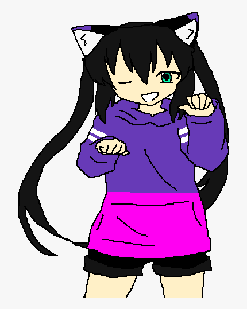 Neko Girl - Cartoon - Cartoon, HD Png Download, Free Download