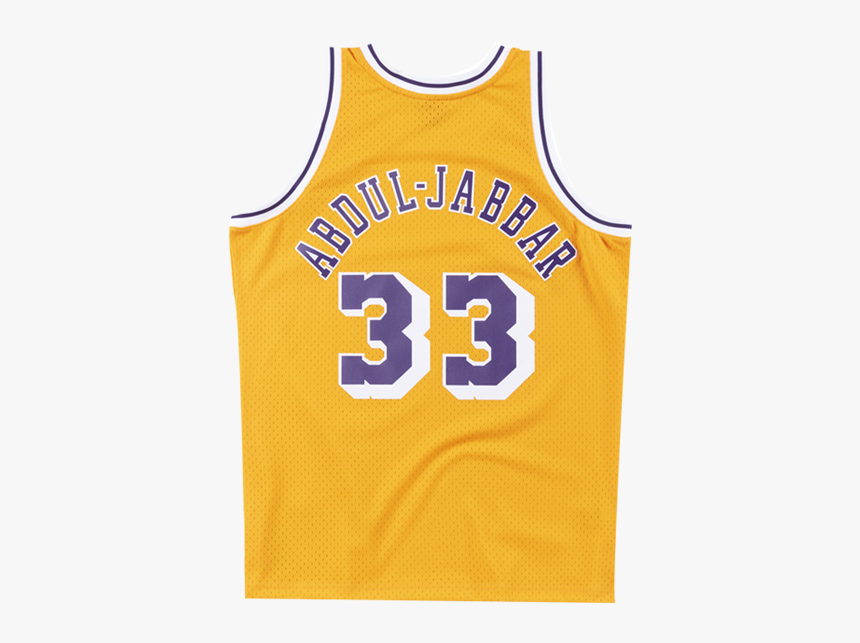 Los Angeles Lakers Kareem Abdul Jabbar 84 85 Home Swingman - Magic Johnson Retro Jersey, HD Png Download, Free Download