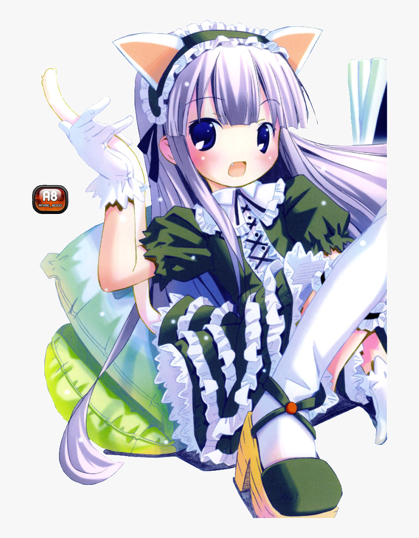 Anime Neko Girl Render Photo , Png Download - Cartoon, Transparent Png, Free Download
