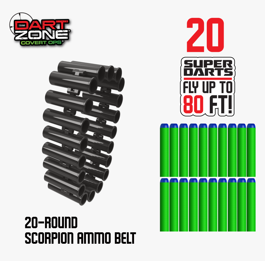 Scorpion ™ Ammo Belt And Refill Pack - Ammunition, HD Png Download, Free Download