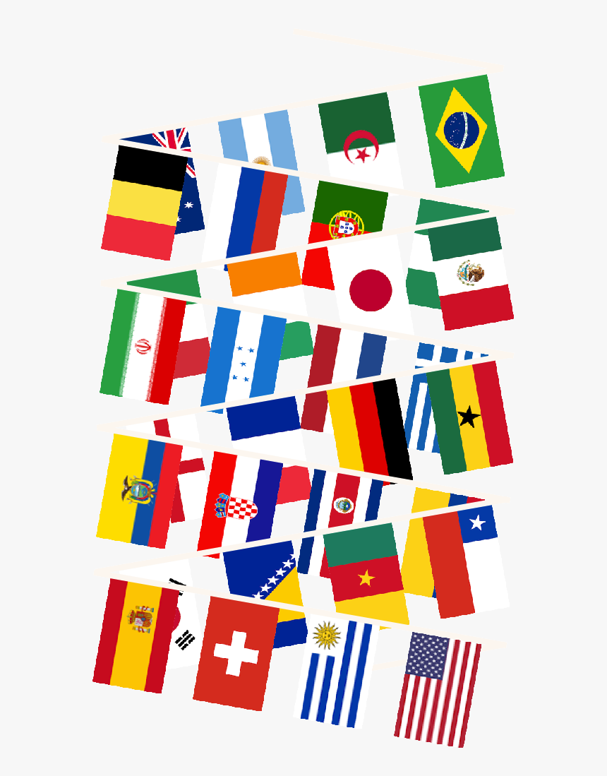 World Multi Nation Bunting - Brazil, HD Png Download, Free Download