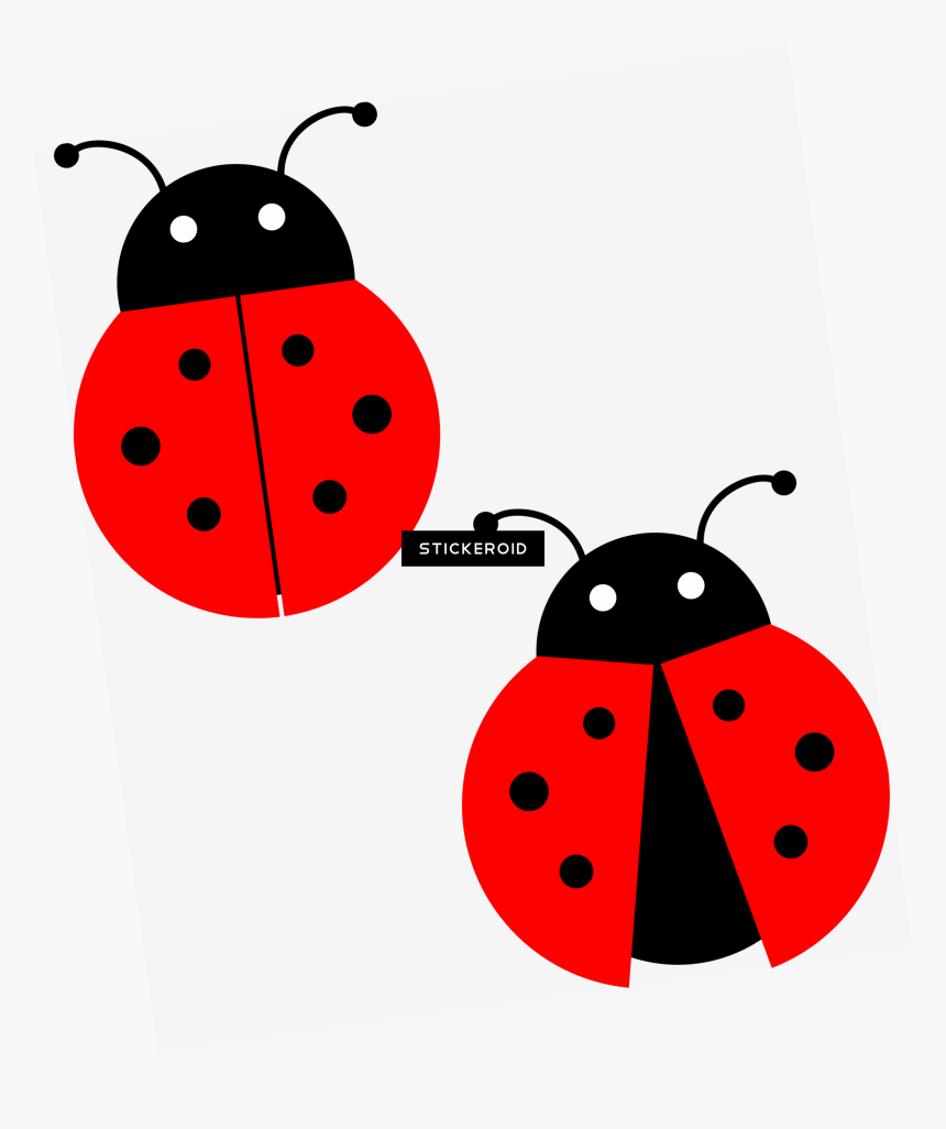 Red Ladybug Bugs Insects - Ladybug Drawing Png, Transparent Png, Free Download
