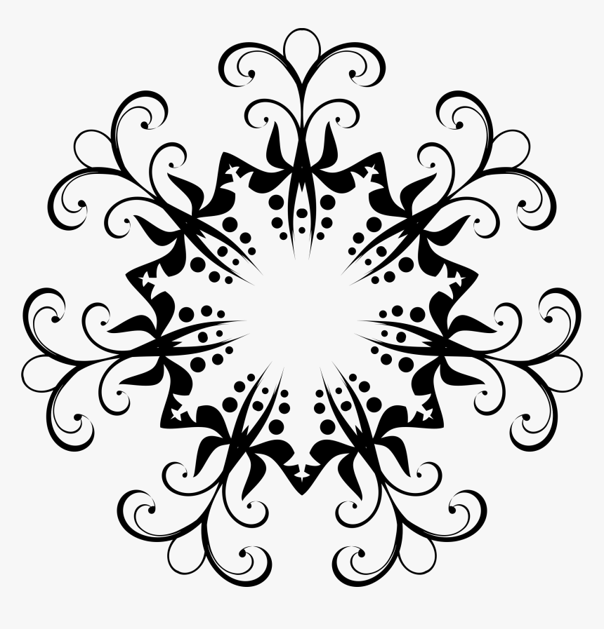 Flourish Design Png Flourish Design- - Free Swirl Silhouette Svg, Transparent Png, Free Download