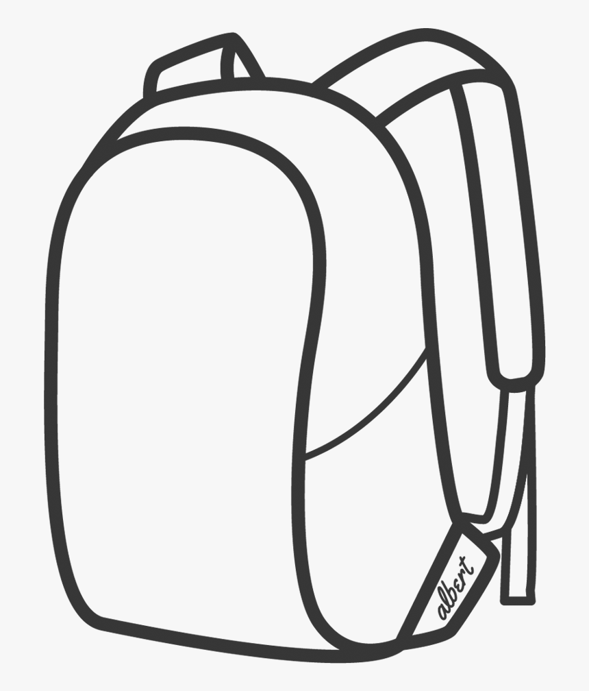 Albert Waterproof Backpacks - Back Pack Clip Art Empty, HD Png Download ...