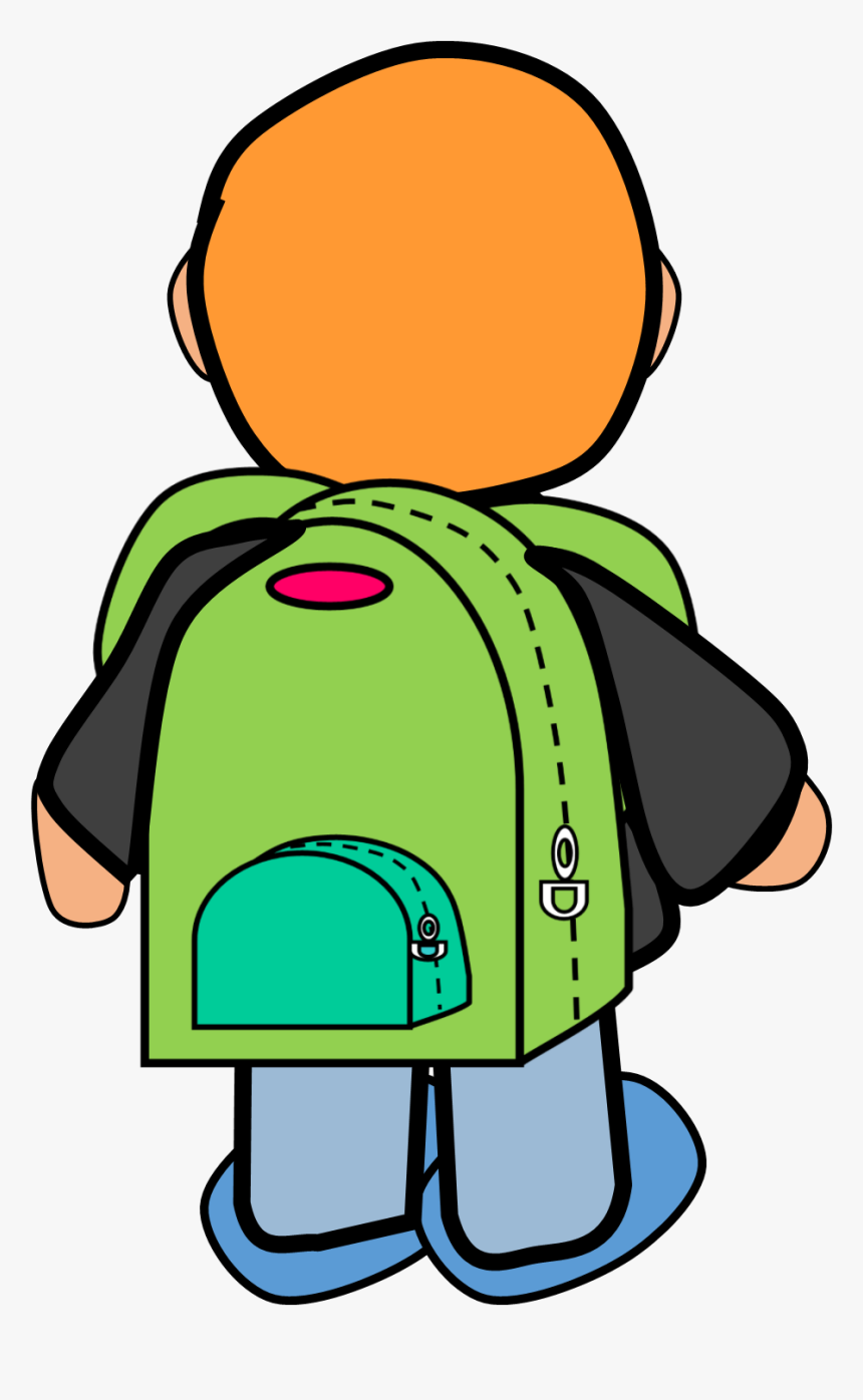 Boy With Backpack Clipart, HD Png Download, Free Download