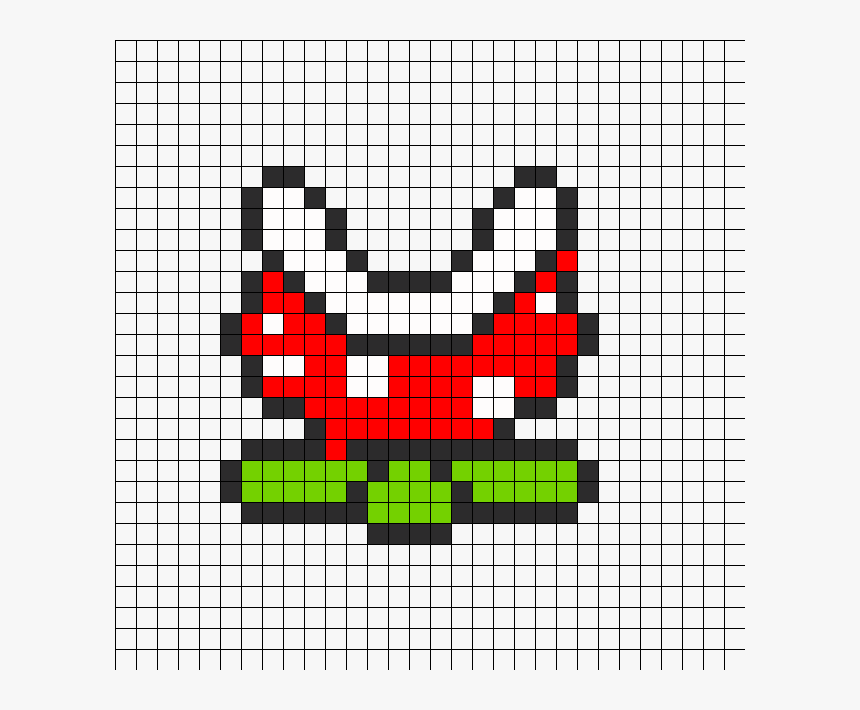 Mario Fire Thrower Perler Bead Pattern / Bead Sprite - Mario Piranha Plant Pixel, HD Png Download, Free Download