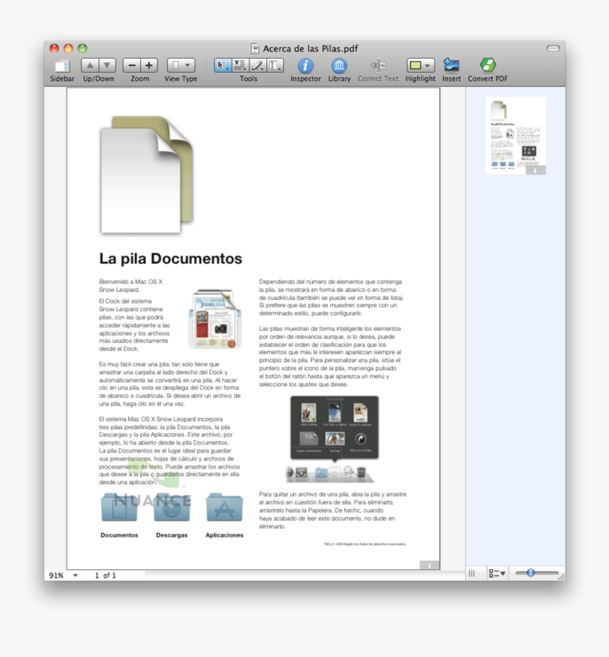 Nuance Pdf Converter - Mac Os X Lion, HD Png Download, Free Download