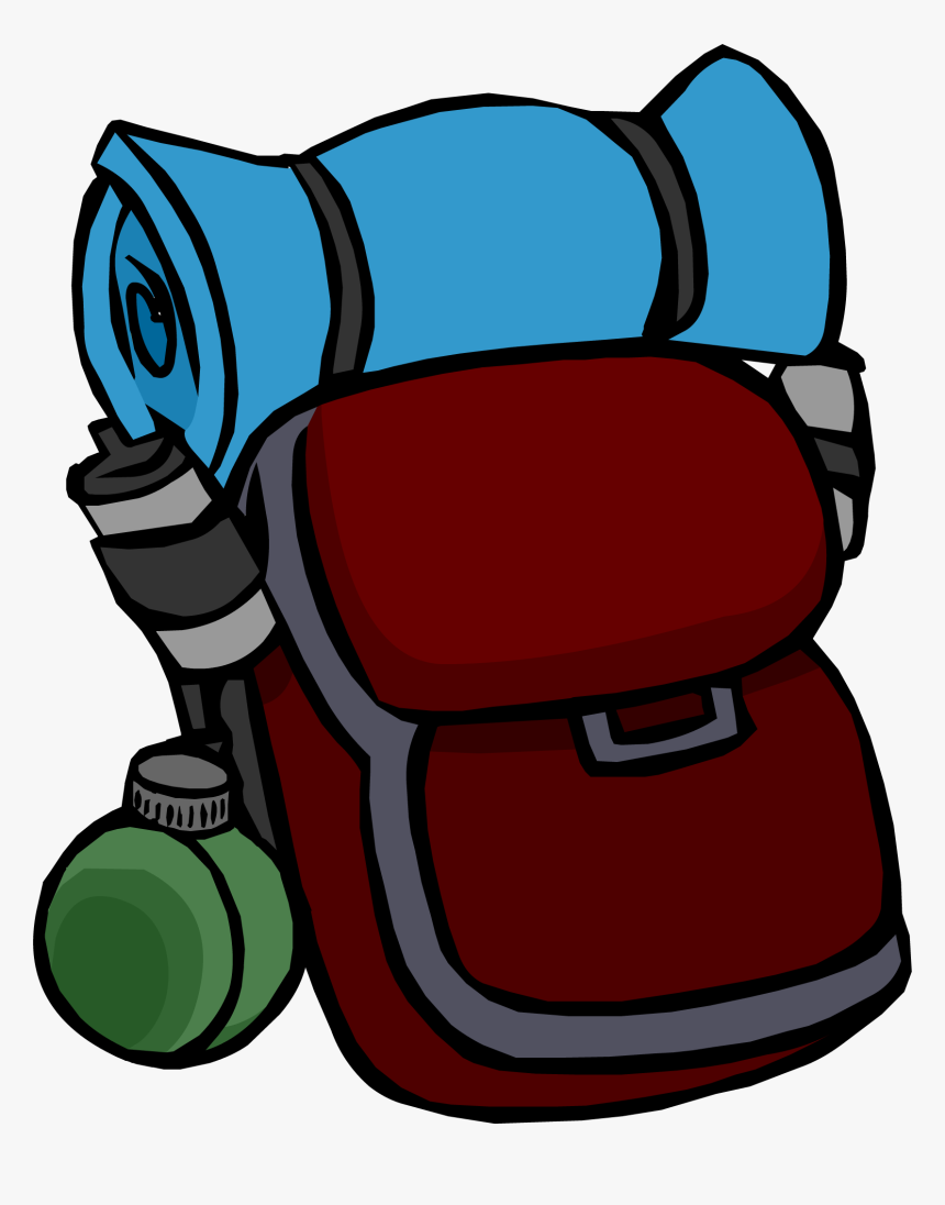 Club Penguin Rewritten Wiki - Hiking Backpack Clip Art, HD Png Download, Free Download