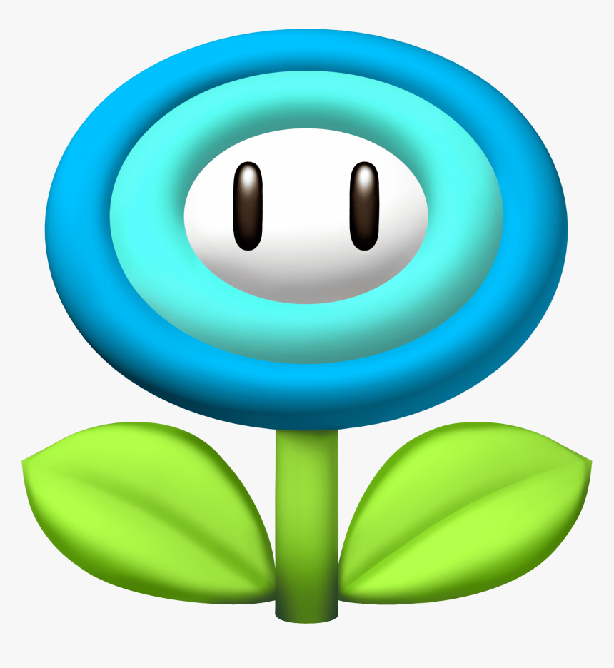 Mario Fire Flower Clipart , Png Download - Super Mario Blue Flower ...