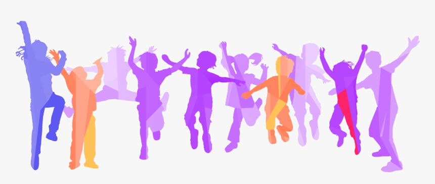 Kids Jumping Vector, HD Png Download, Free Download