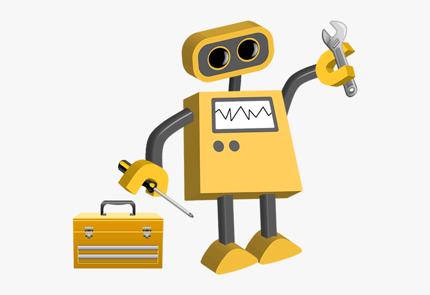 Robots Clipart Yellow - Robot Transparent Background, HD Png Download, Free Download