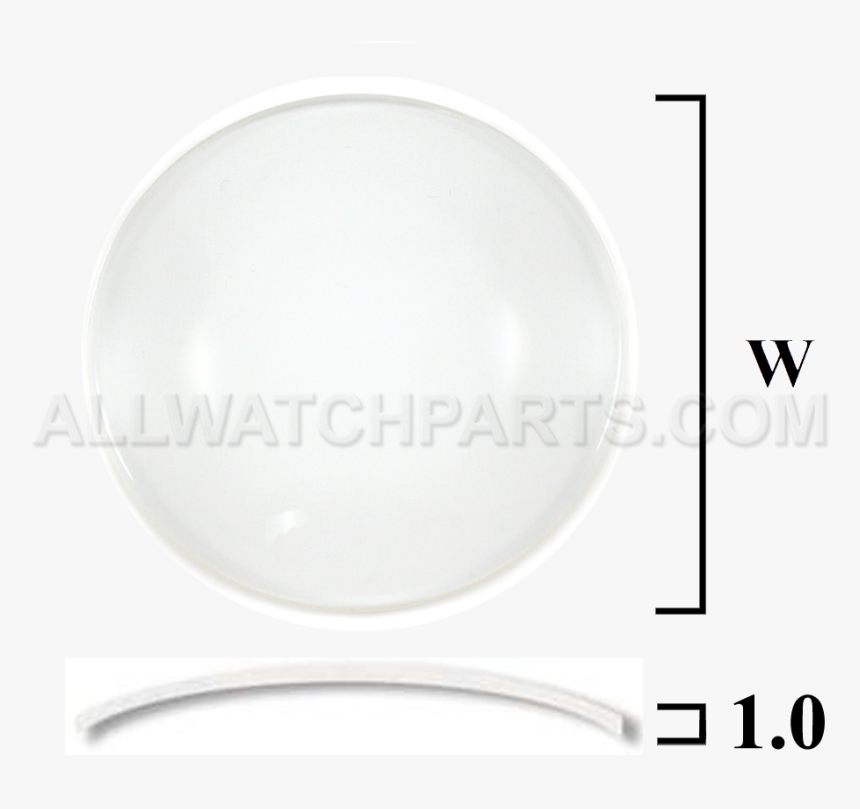 0mm Double Dome Mineral Glass Crystal - Circle, HD Png Download, Free Download