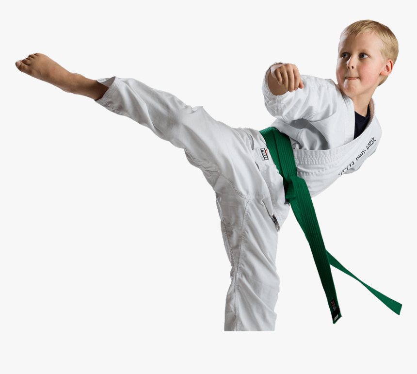 Kid Practicing Karate Kick - Taekwondo, HD Png Download, Free Download