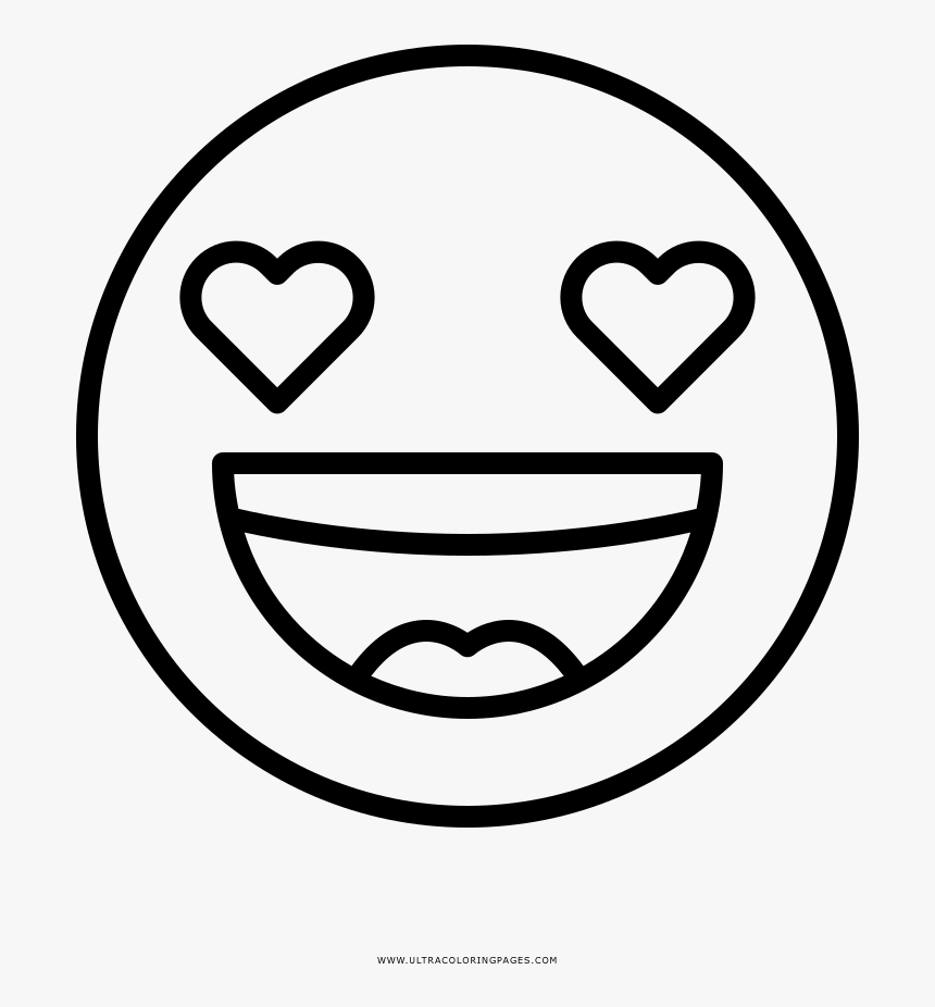 Smiling Face Coloring Page - Caras Sonrientes Para Colorear, HD Png Download, Free Download