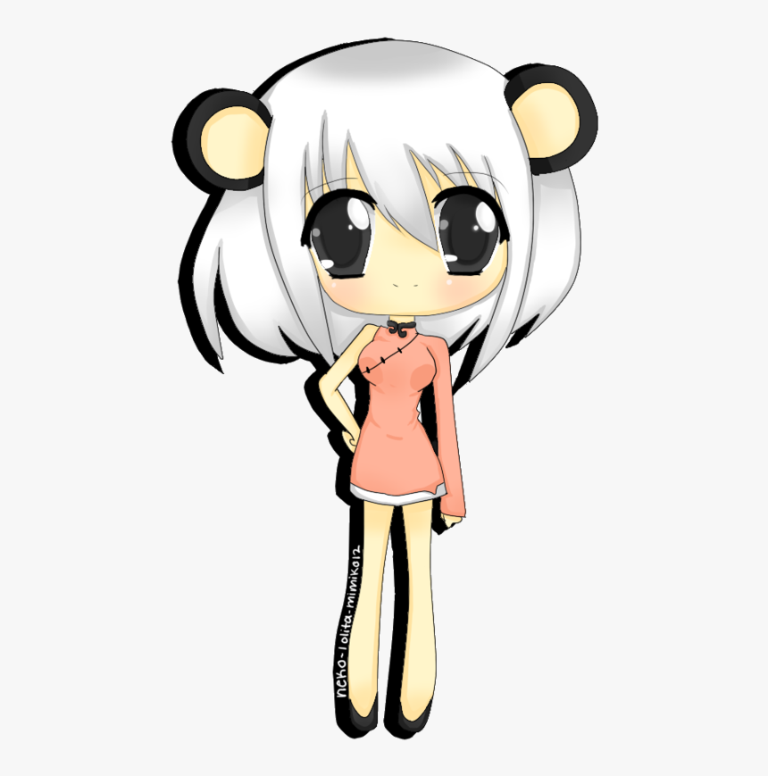 Anime Clipart Panda Hoodie , Transparent Cartoons - Chibi, HD Png Download, Free Download