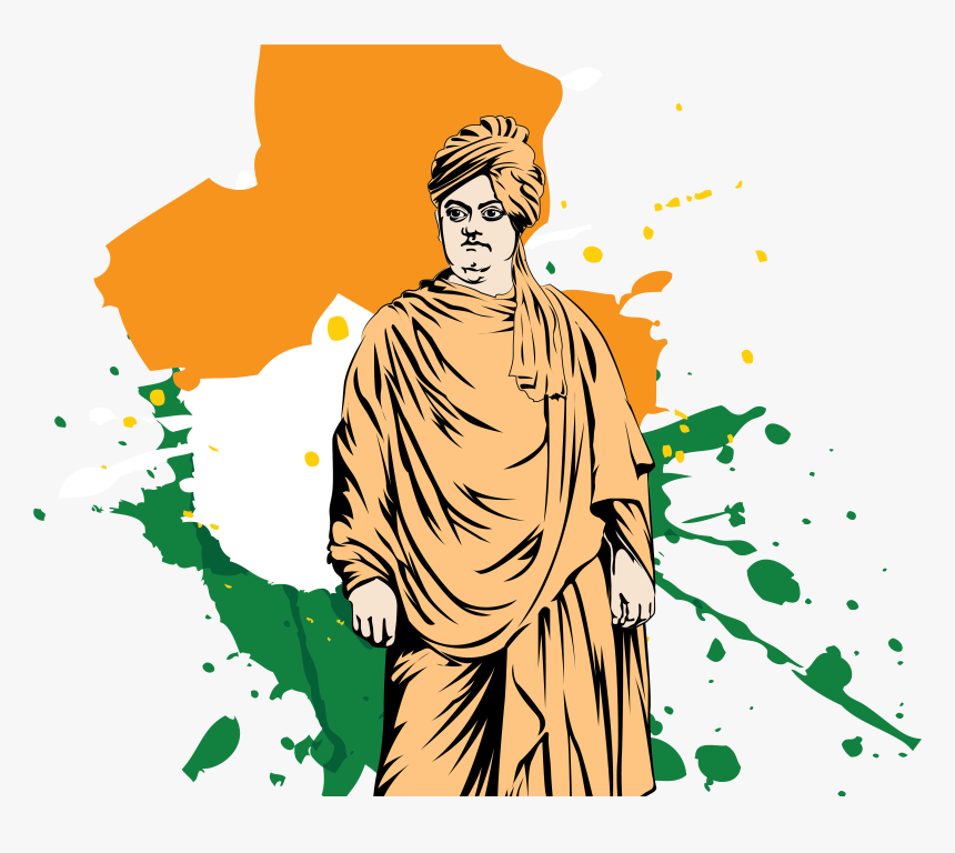 An Influence On Everyone From Mahatma Gandhi To Aldous - Art Of Swami Vivekananda, HD Png Download, Free Download