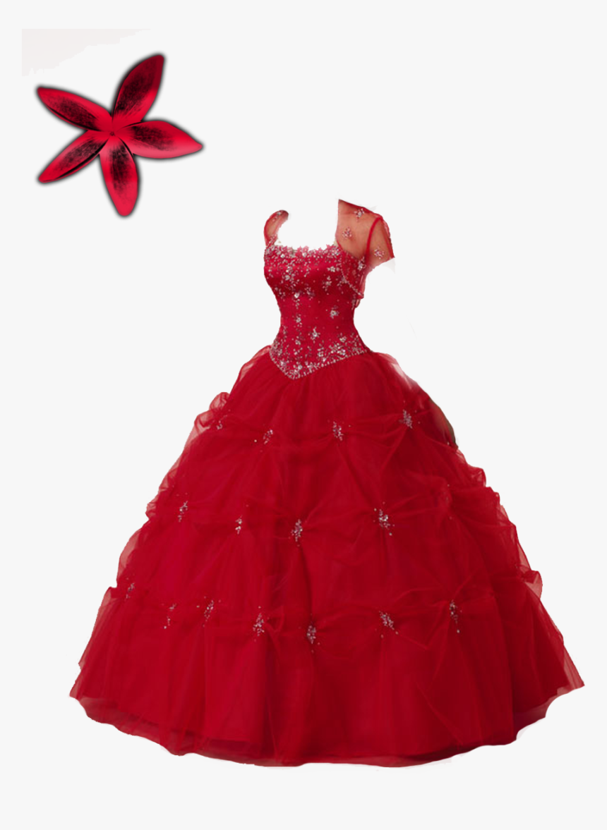 1484458037, The Girl In The Red Dress - Red Princess Dress Png, Transparent Png, Free Download