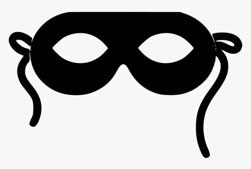 Png File Svg - Masquerade Mask Black Mask Cartoon, Transparent Png, Free Download