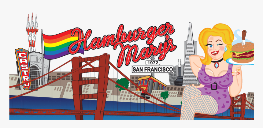 Hamburger Marys San Francisco Skyline - Hamburger Mary's Drag Brunch San Francisco, HD Png Download, Free Download