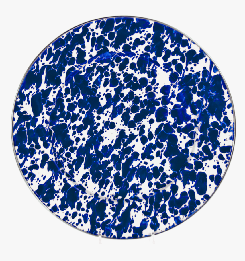 Cb07 Cobalt Blue Swirl Dinner Plate - Plate, HD Png Download, Free Download