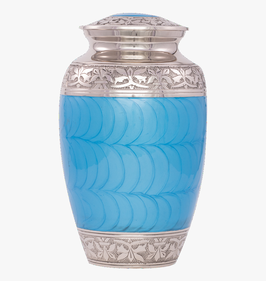 Blue Swirl Brass - Vase, HD Png Download, Free Download