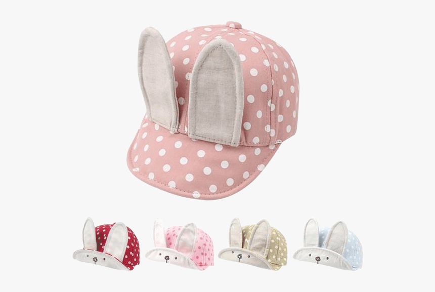 Rabbit Ears Baseball Cap - Polka Dot, HD Png Download, Free Download