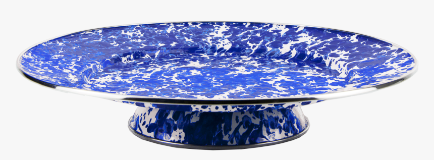 Cb76 Cobalt Blue Swirl Cake Plate, HD Png Download, Free Download