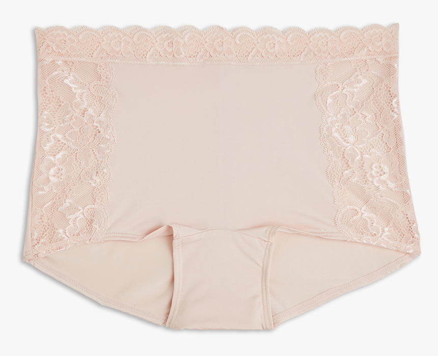 Boxer Midi Briefs Pink - Lace, HD Png Download, Free Download