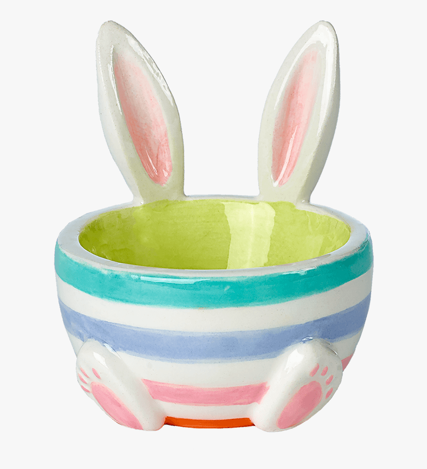 Eggcup With Rabbit Ears Green - Rabbit, HD Png Download, Free Download