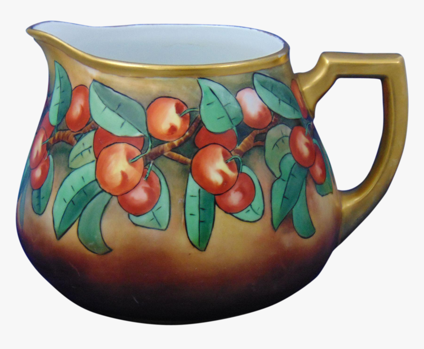 Bavaria Arts & Crafts Cherry Motif Cider/lemonade Pitcher - Ceramic, HD Png Download, Free Download