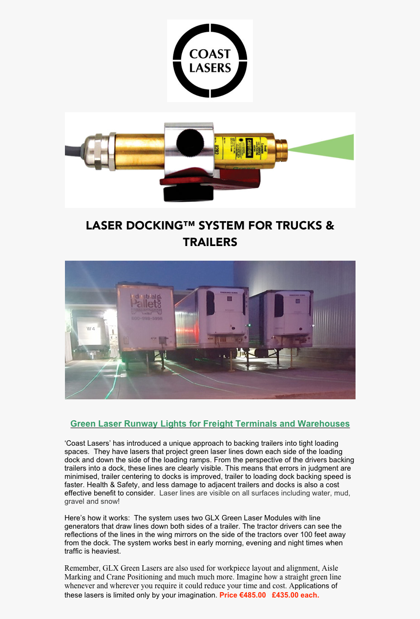 ￼

￼

laser Docking™ System For Trucks & Trailers 

￼


green - Gas Pump, HD Png Download, Free Download