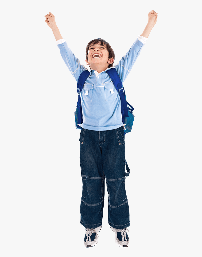 Happy-kid - Boy Hands Up Png, Transparent Png, Free Download