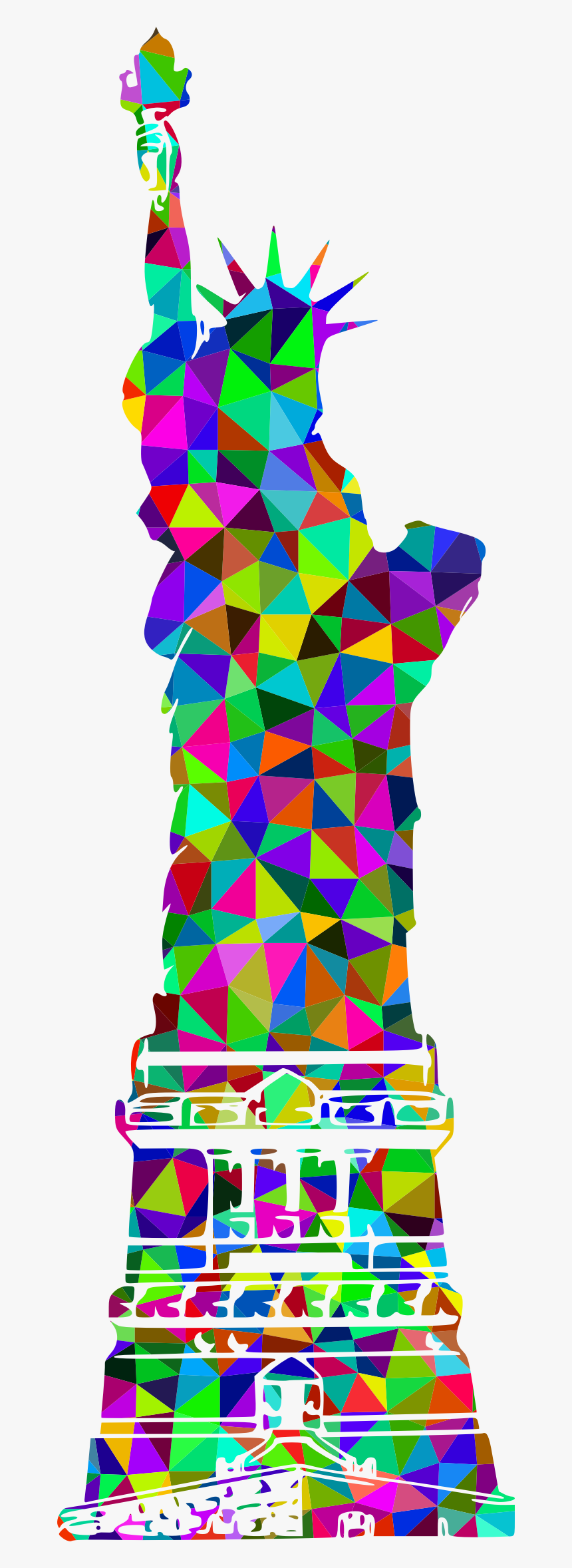 Big Image - Rainbow Statue Of Liberty, HD Png Download, Free Download