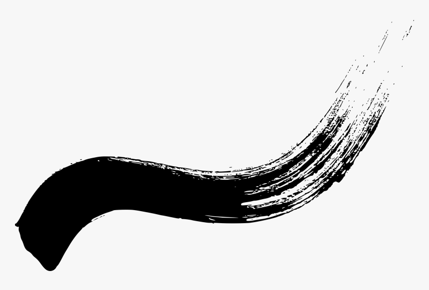 Curved Brush Stroke Png, Transparent Png, Free Download