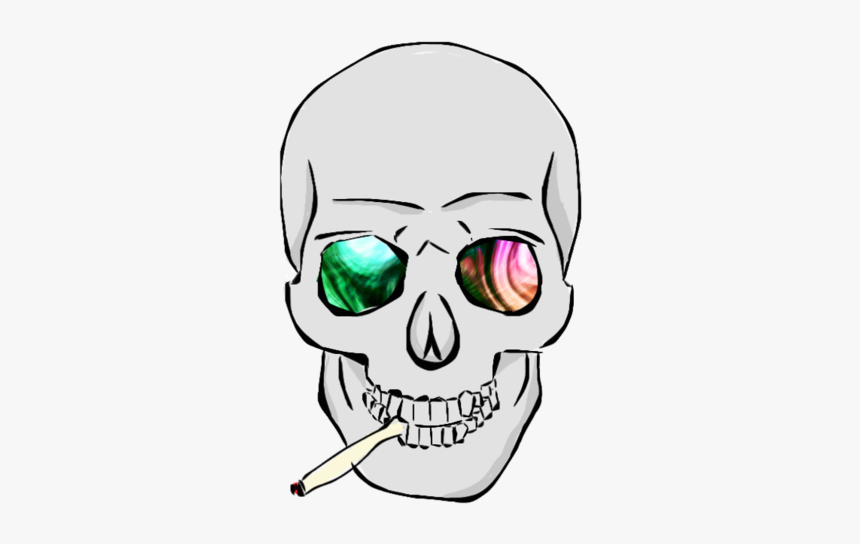 #calavera #cigarro - Dibujo Calavera Con Cigarro, HD Png Download, Free Download